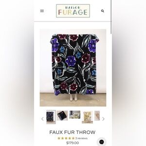 Maison Furage Faux Fur Throw